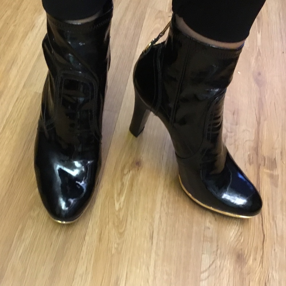 TORY BURCH ankle Patent Leather booties size 9 - Picture 4 of 8